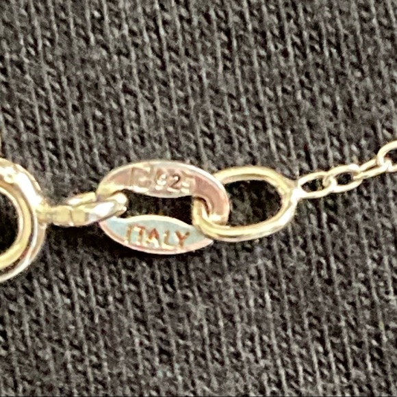 Sterling Silver Initial “E” Necklace Stamped - Picture 3 of 11